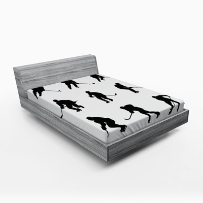 Hockey Fitted Sheet East Urban Home Size Full