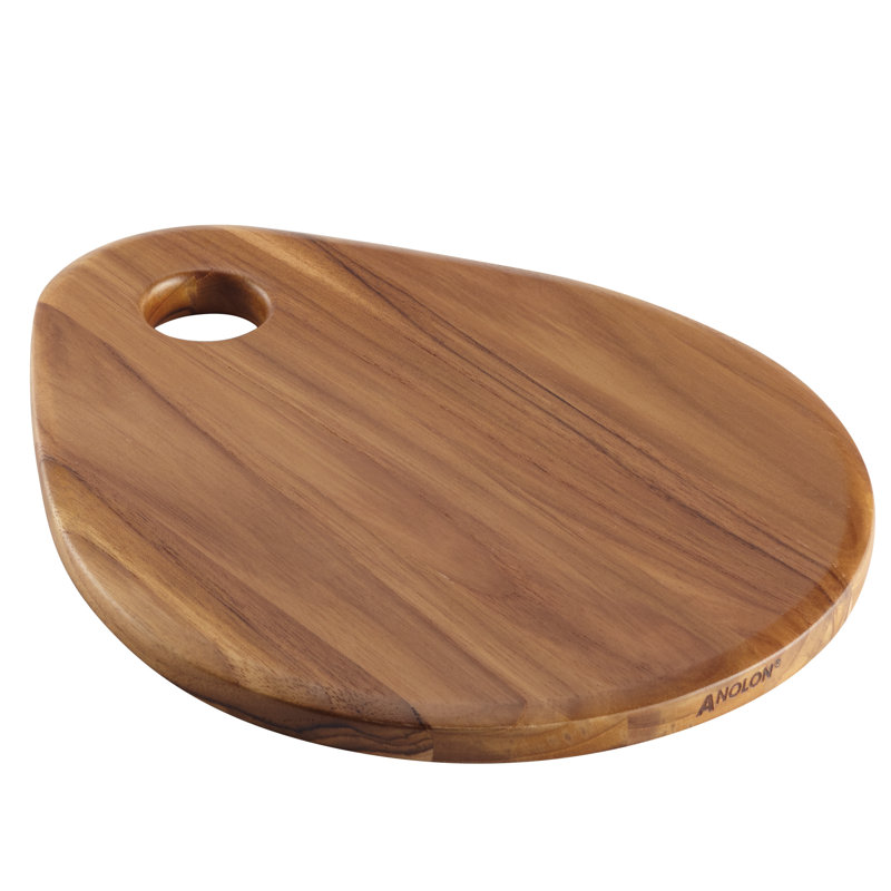 Anolon Pantry Teak Reversible Cutting Board, 20 Inch X 14 Inch
