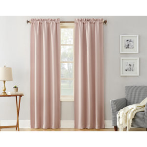 Franklin Solid Blackout Rod Pocket Single Curtain Panel