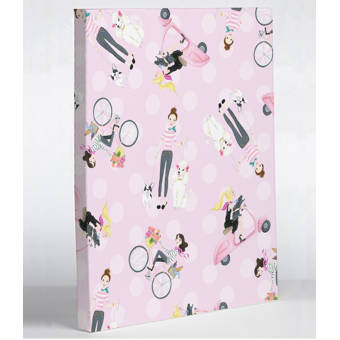 One Bella Casa Love From Nyc 6 Paintdots Girl By April Heather Graphic Art On Wrapped Canvas Wayfair
