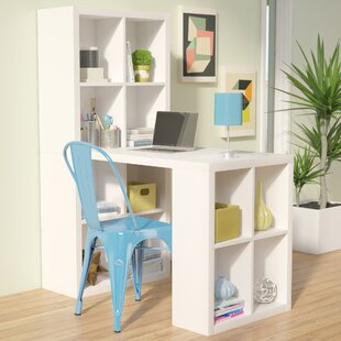 White Desk With Bookcase Wayfair