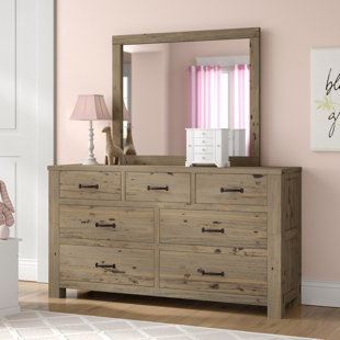 Go to store & view more images Bedlington 7 Drawer Dresser with Mirror by Greyleigh