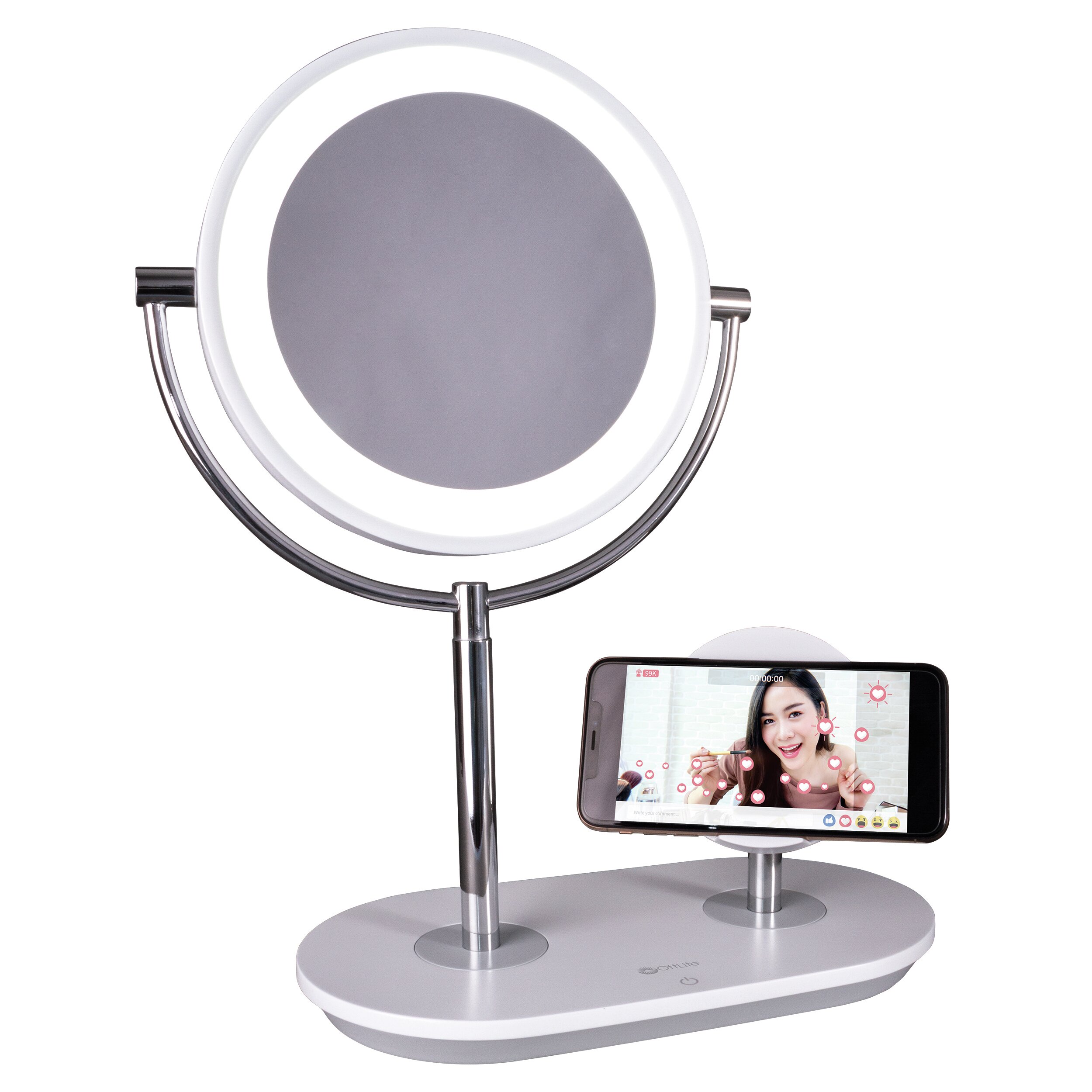 led magnifying mirror