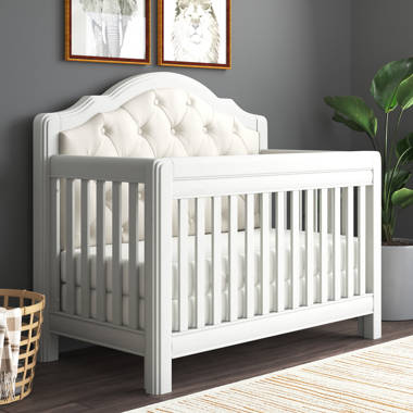 Matte White Child Craft Penelope 4-in-1 Convertible Crib 