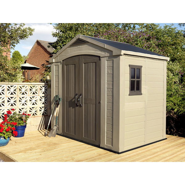 Garden Pent shed 8 x 6 13mm cladding with security window 