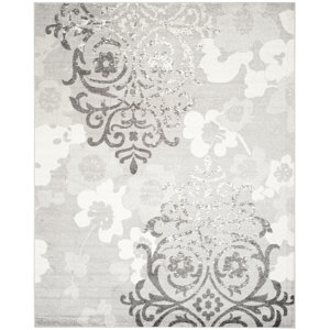 Frizzell Silver/Ivory Area Rug