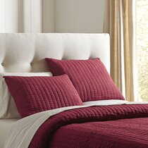 Baltic Linen  Luxury Fashionable Reversible Solid Color Mini Quilt Sets,Boysenberry/Majolica 0366484410