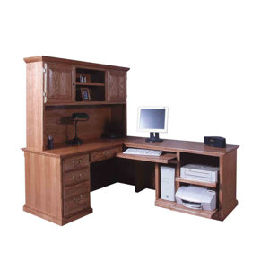 Best San Rafael L-Shape Executive Desk with Hutch by Loon Peak Office Furniture San Rafael L-Shape Executive Desk with Hutch by Loon Peak Office Furniture