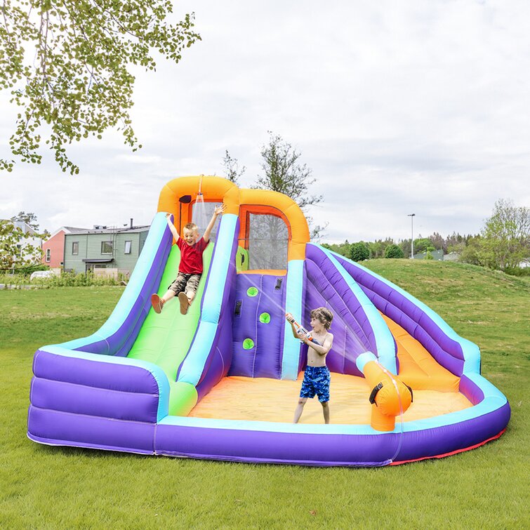 kabel Conflict Triviaal Americans 14' x 12' Bounce House with Water Slide and Air Blower | Wayfair