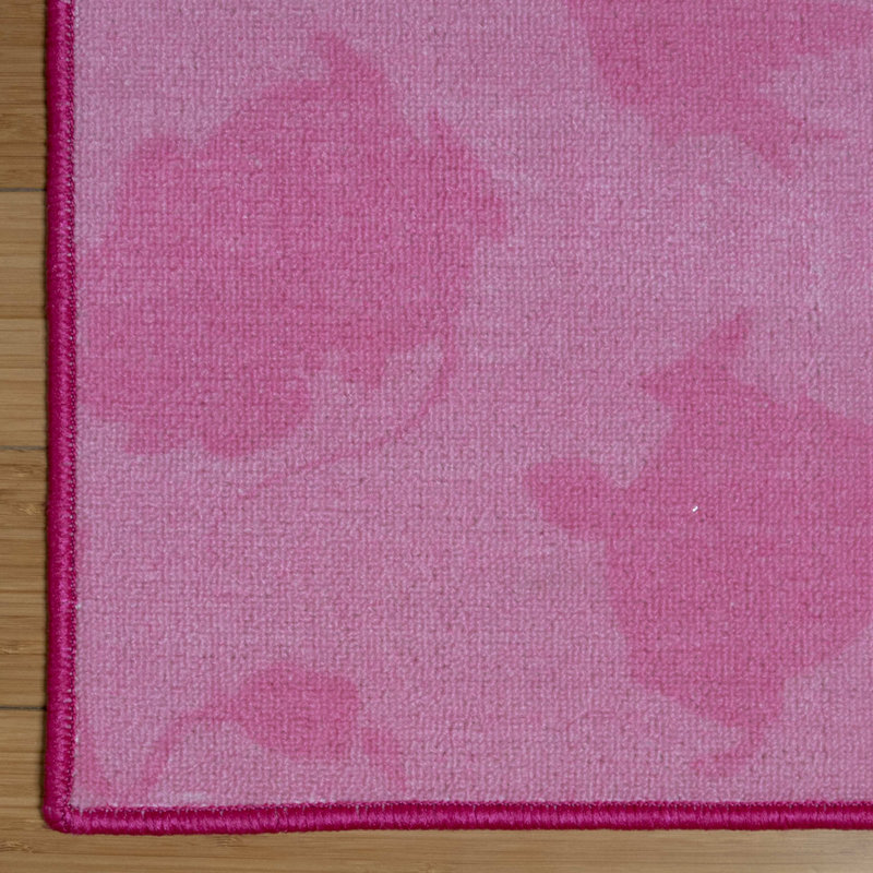 Disney Princess Icons Kids Pink Area Rug Reviews Wayfair Disney Princess Icons Kids Pink Area