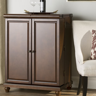 Go to store & view more images Three Posts Goreville Bar Cabinet with Wine Storage