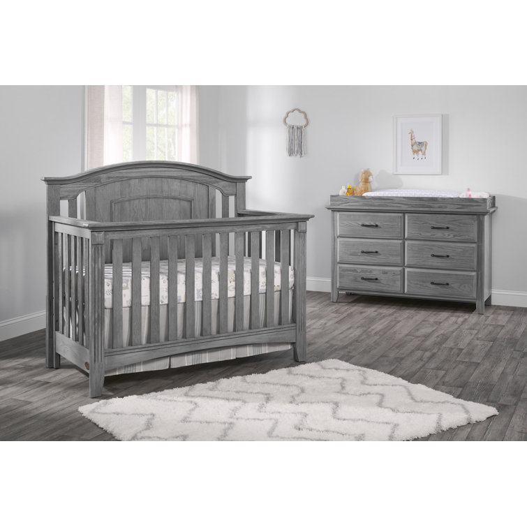 burlington crib with changing table