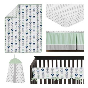 light coral cherry blossom crib bedding