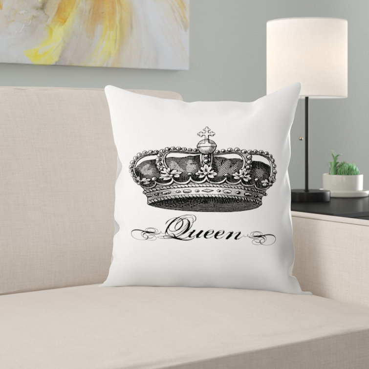 crown throw pillow