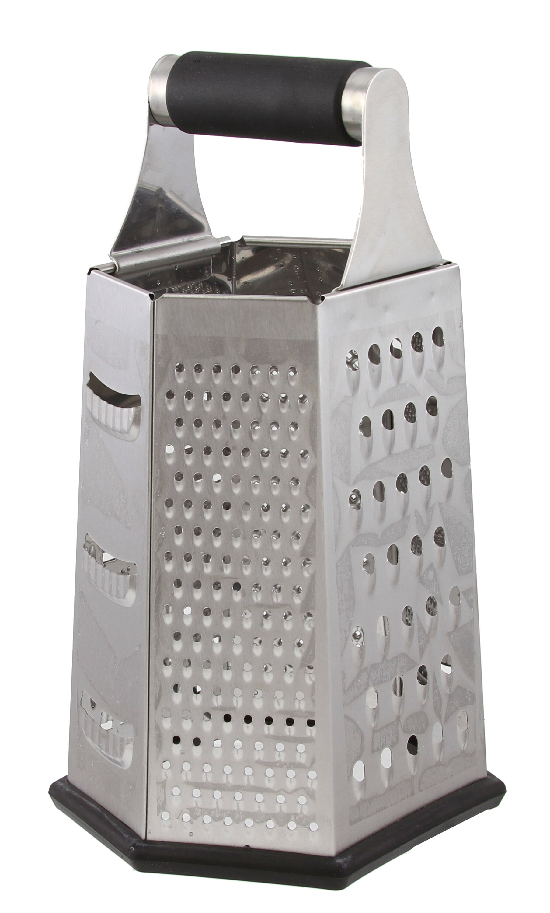 Master Class Stainless Steel Four Sided Kitchen Box Grater With Collecting Box 