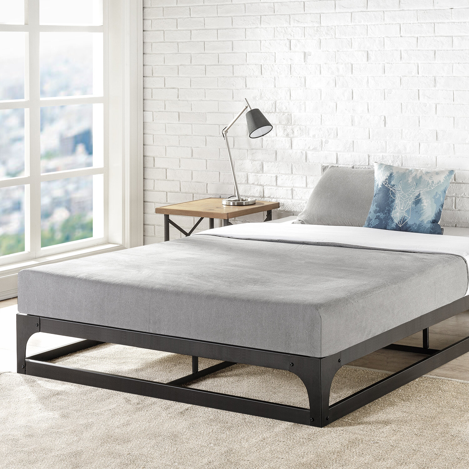 Alwyn Home Miah 9'' Steel Platform Bed & Reviews | Wayfair