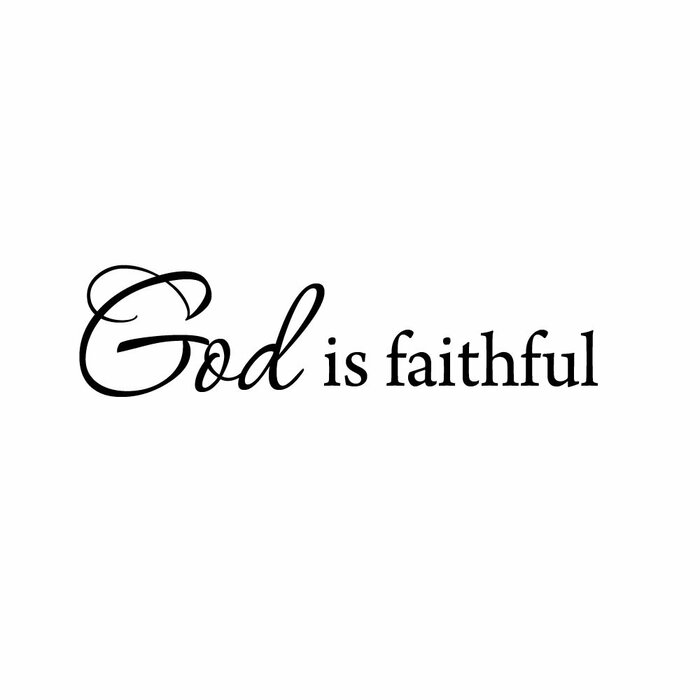 VWAQ God is Faithful Bible Wall Decal & Reviews | Wayfair.ca