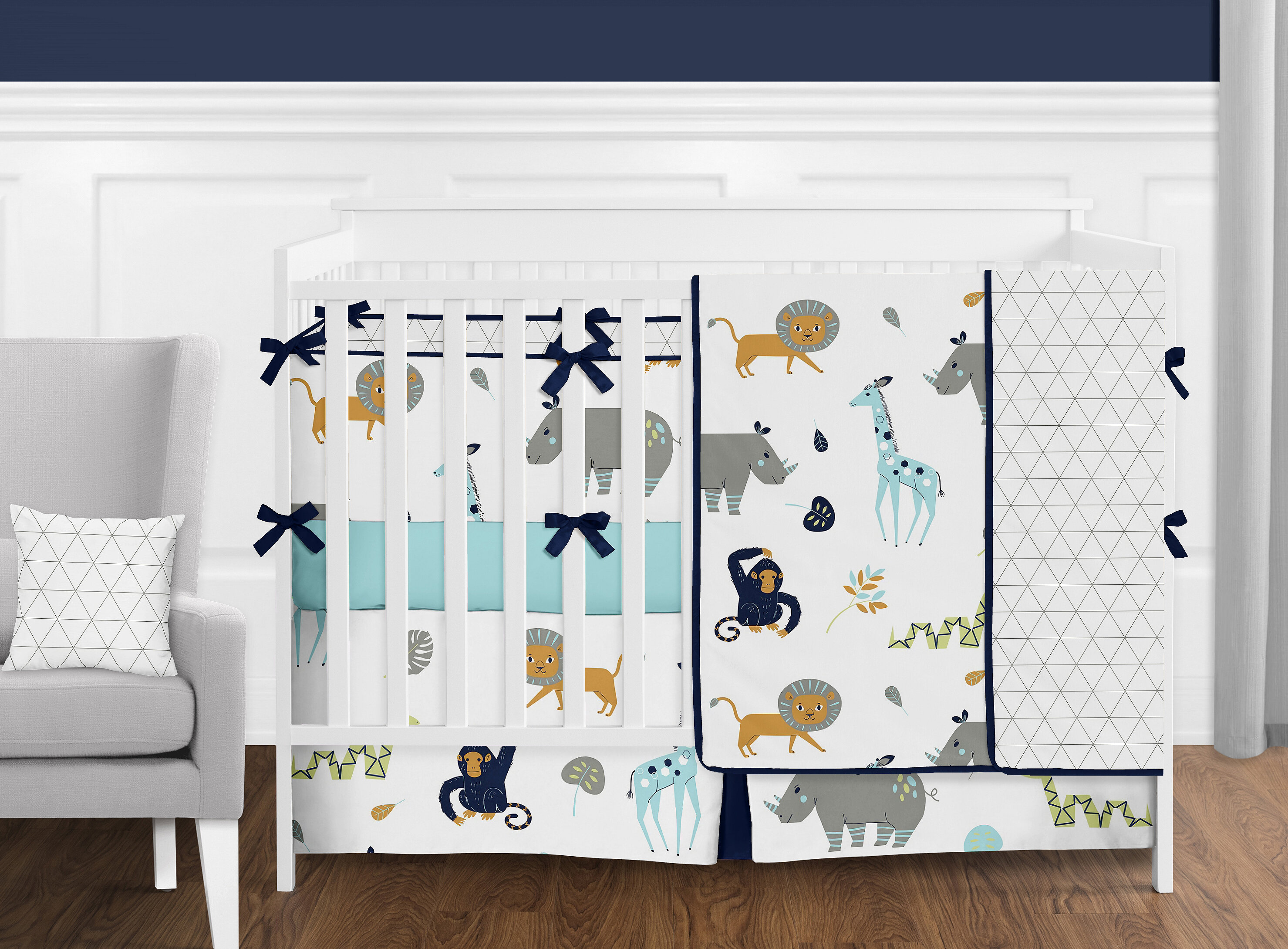 Sweet Jojo Designs Mod Jungle 9 Piece Crib Bedding Set Wayfair