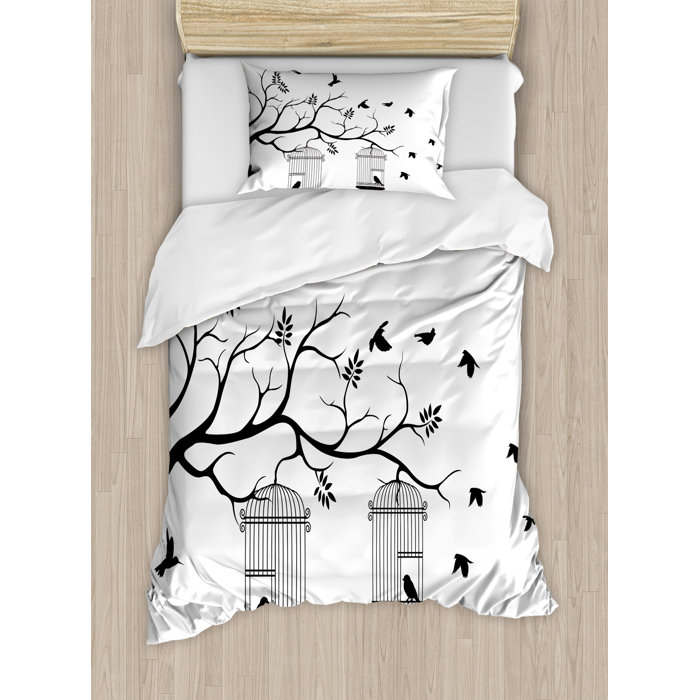 Geometric Lattice Pattern Microfiber Duvet Cover Bed Set with 2 Pillow Shams US