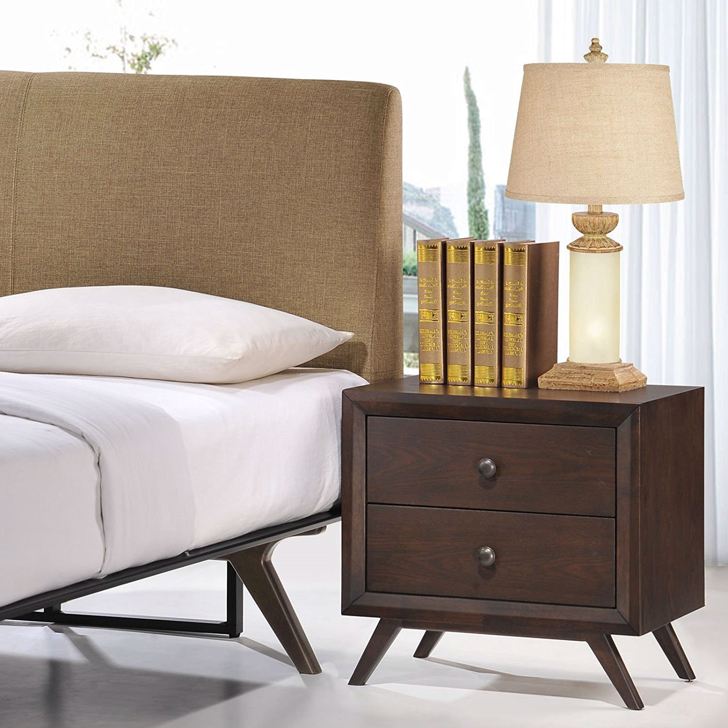 Oliver Ethni Manufactured Wood Nightstand Wayfair