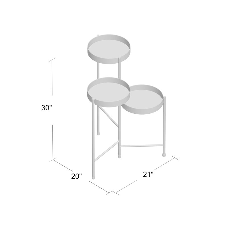 Mercury Row Lofgren Metal Round Multi Tiered Plant Stand Reviews Mercury Row Lofgren Metal Round Multi