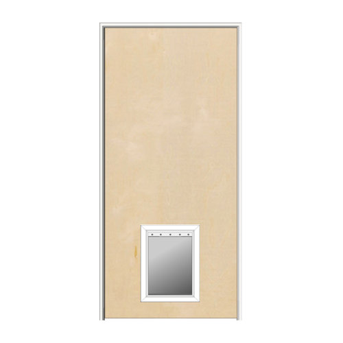 Verona Home Design Flush Manufactured Wood Unfinished Prehung