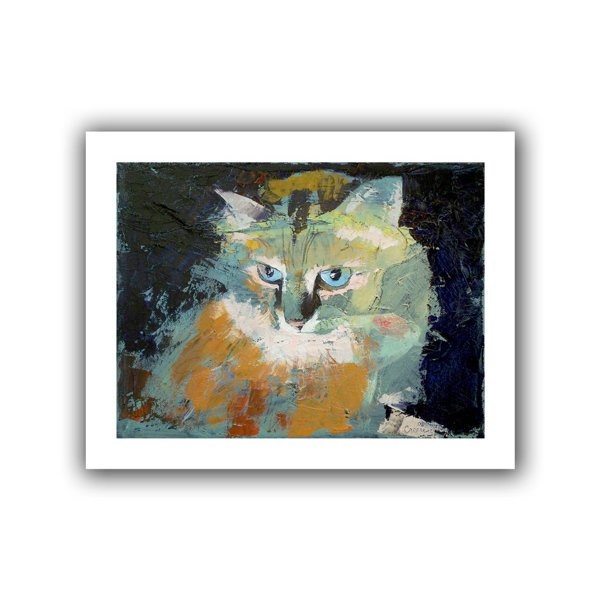 Artwall Himalayan Cat By Michael Creese Painting Print On Rolled Canvas Reviews Wayfair