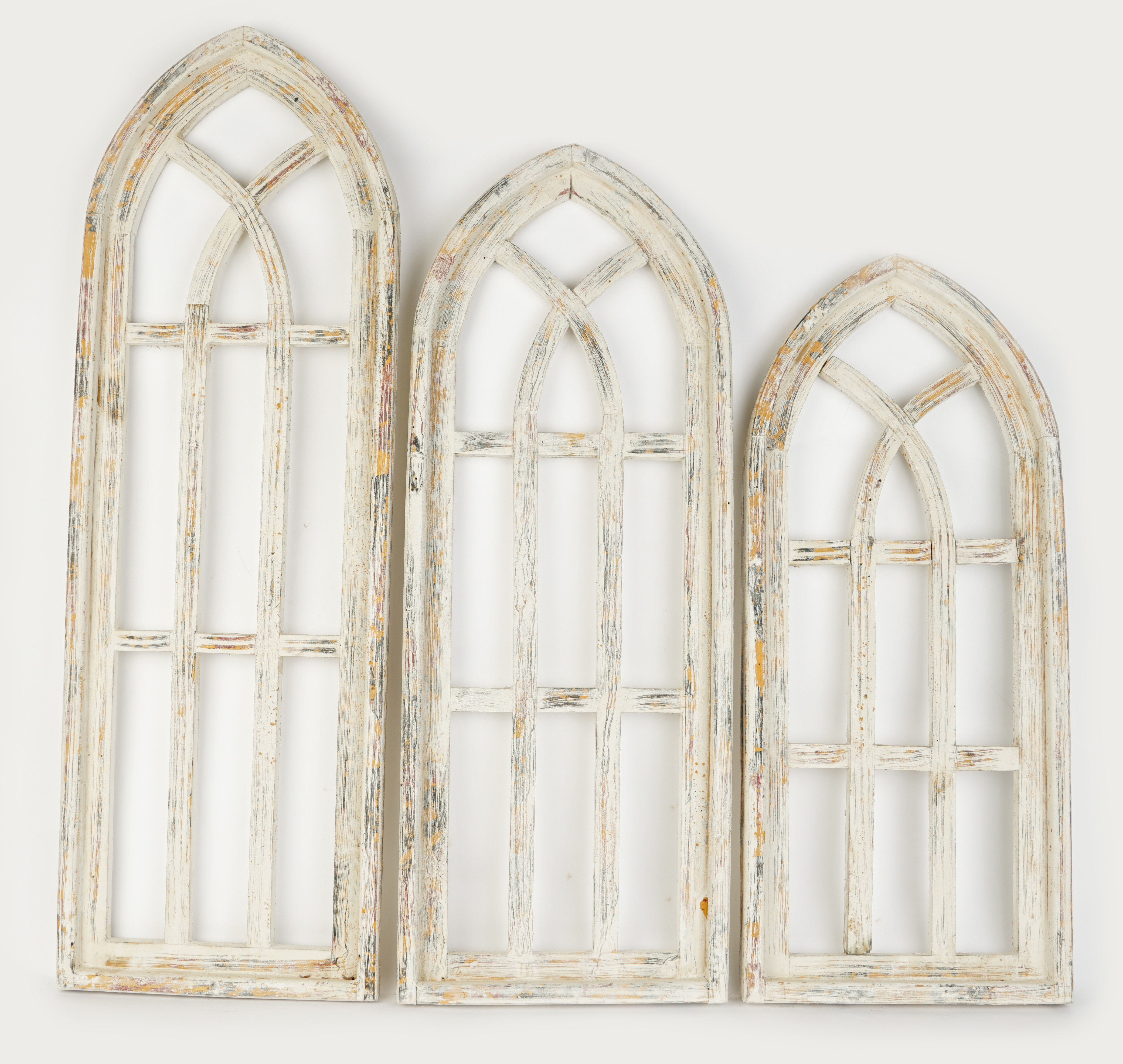 Gracie Oaks 3 Piece Architectural Windows Wall Decor Set Wayfair Architectural Windows Wall Decor
