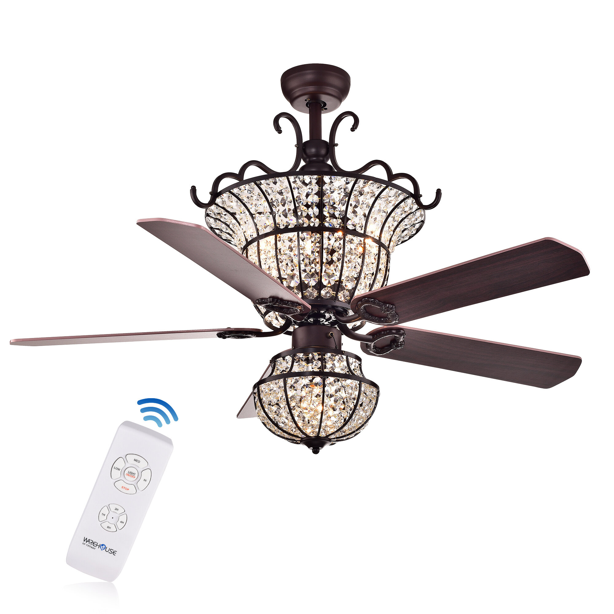Astoria Grand 52 Drumcullen 5 Blade Ceiling Fan With Remote
