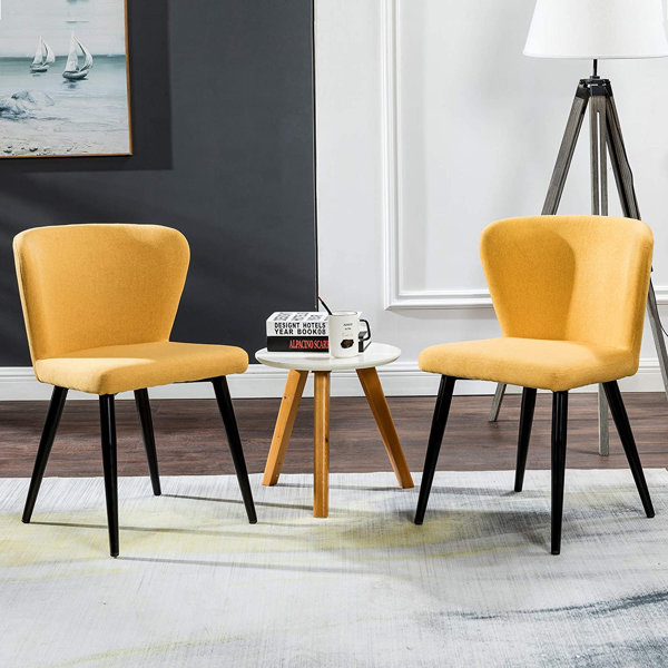 Corrigan Studio® Ivinta Modern Yellow Accent Chairs Set Of ...