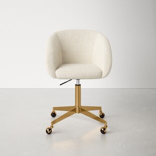 gray sherpa desk chair