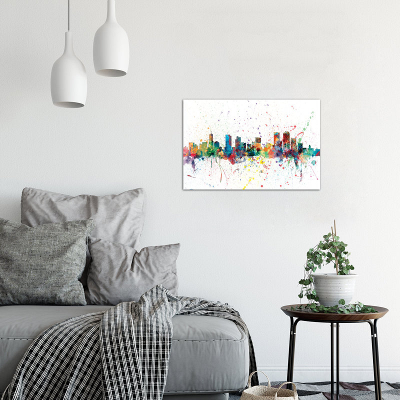 East Urban Home Rainbow Splash Skyline Series Denver Colorado