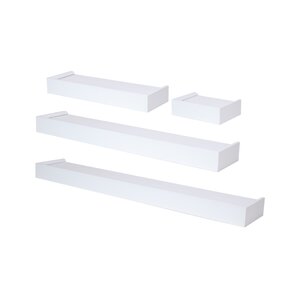 4 Piece Floating Wall Shelf Set