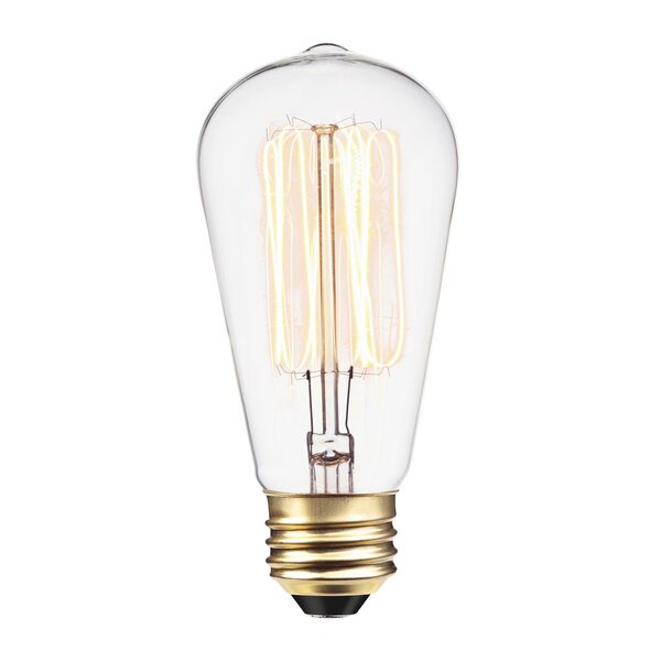 Simple Vintage ST58 Edison Light Bulb E26 60W 120V Antique Clear Hairpin 