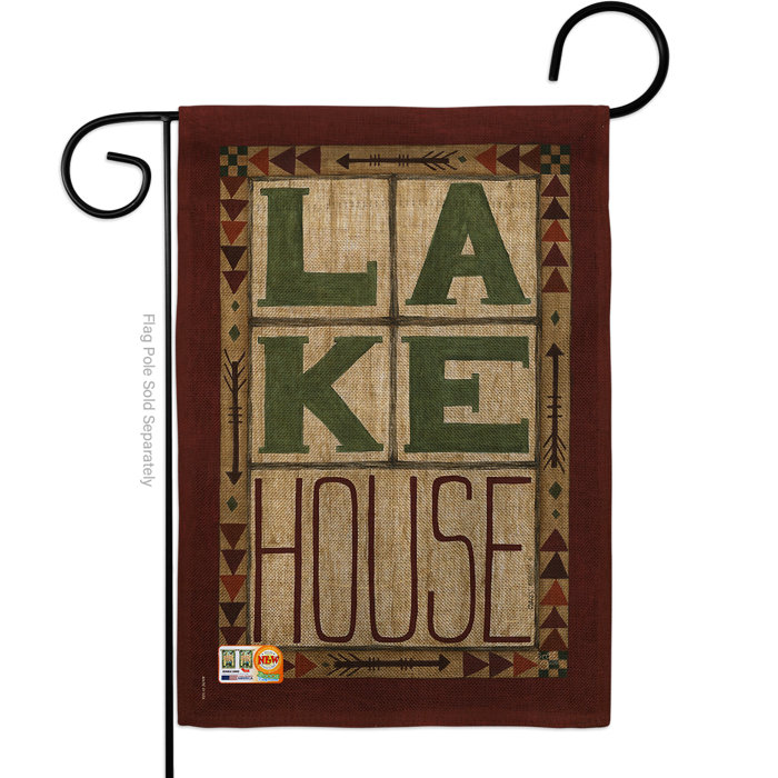 Lake House Burlap Nature Outdoor Impressions 2 Sided Polyester 1 5 X Ft Garden Flag Lake House Burlap Nature Outdoor Impressions 2 Sided Polyester 1 5 X Ft Garden Flag