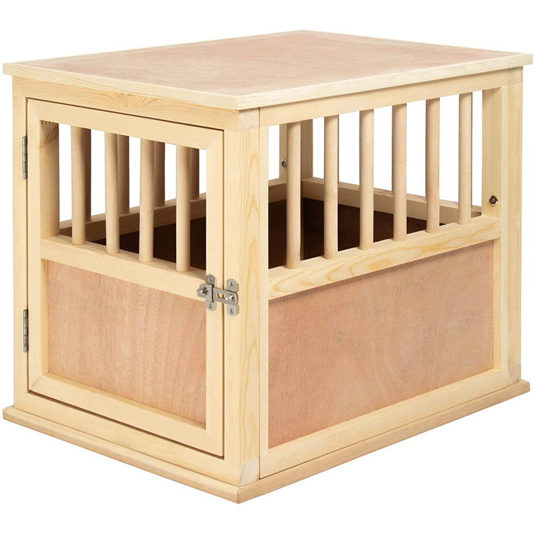 oak dog crate