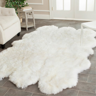 5 X 8 Sheepskin Rugs You Ll Love Wayfair Allison Handwoven Sheepskin White Area Rug