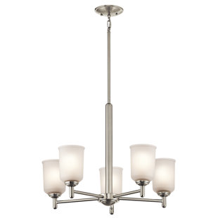 Go to store & view more images Hopedale 5-Light Shaded Chandelier by Latitude Run