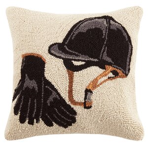 Equestrian Gear Wool Throw Pillow