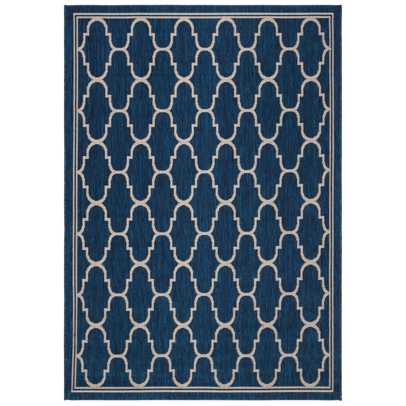 Rockbridge Navy/Beige Indoor/Outdoor Area Rug