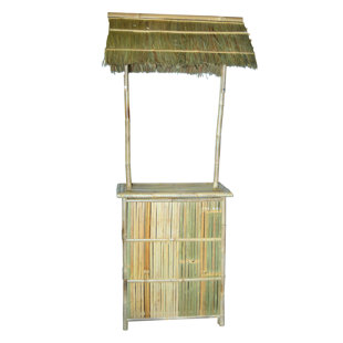Go to store & view more images Bamboo54 Mini Bar with Thatched Roof