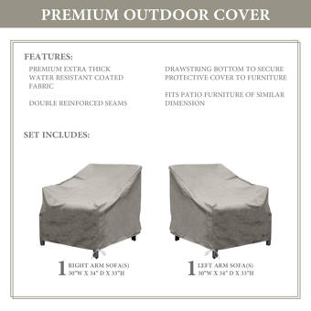 Kathy Ireland Homes Gardens By Tk Classics Madison Protective Water Resistant Conversation Set Cover Wayfair