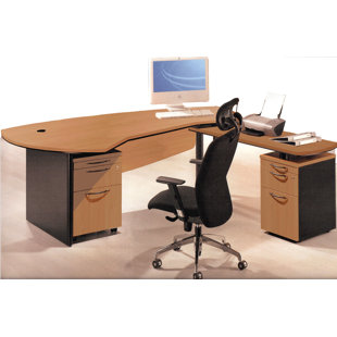 Go to store & view more images OfisELITE Executive Management 3 Piece L-Shaped Desk Office Suite