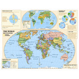 3 Panel World Map Wayfair