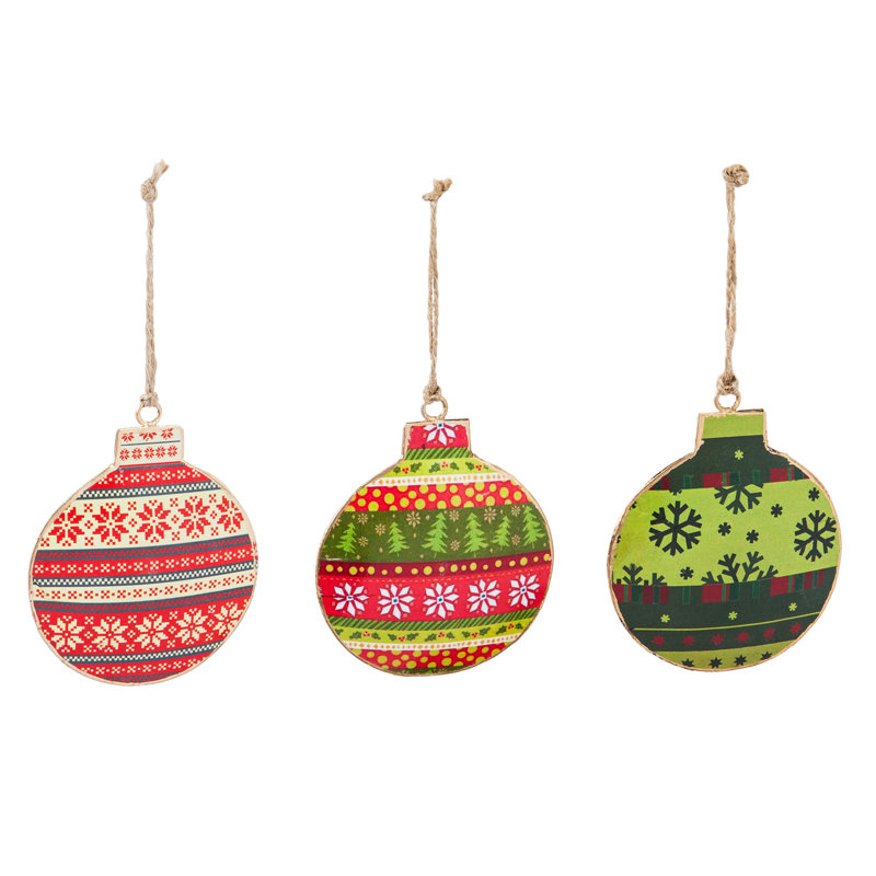 round christmas ornaments