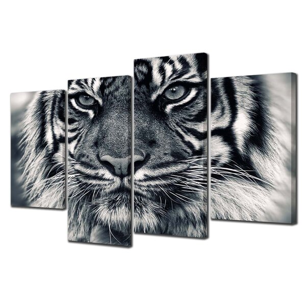Beautiful Abstract Tiger Portrait Print Home Decor Wall Art choose your size