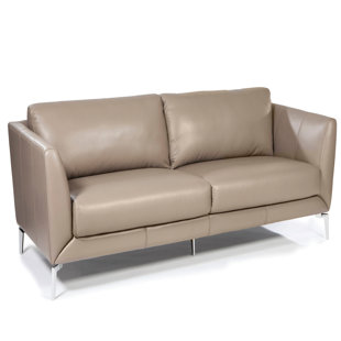 Go to store & view more images Orren Ellis Keene Leather Loveseat