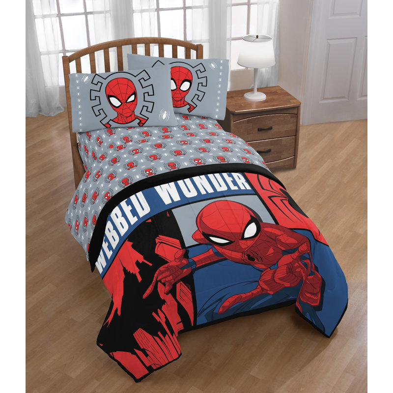 Marvel Spider Man Webbed Wonder Reversible Comforter Set Reviews