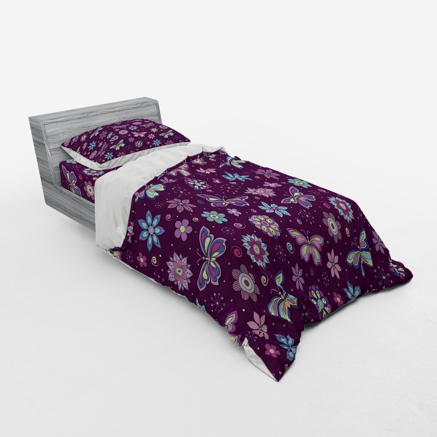 East Urban Home Butterfly Duvet Cover Set Wayfair