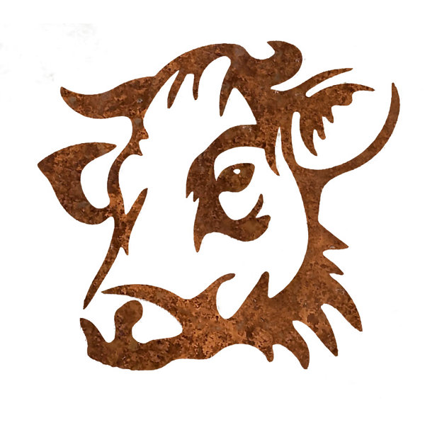 August Grove Aiza Metal Rustic Face Wall Art Wayfair
